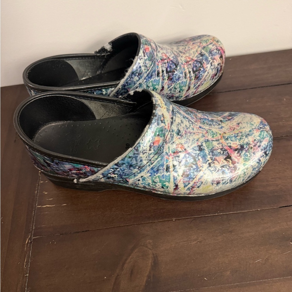 Dansko Professional Paint Splatter Clogs